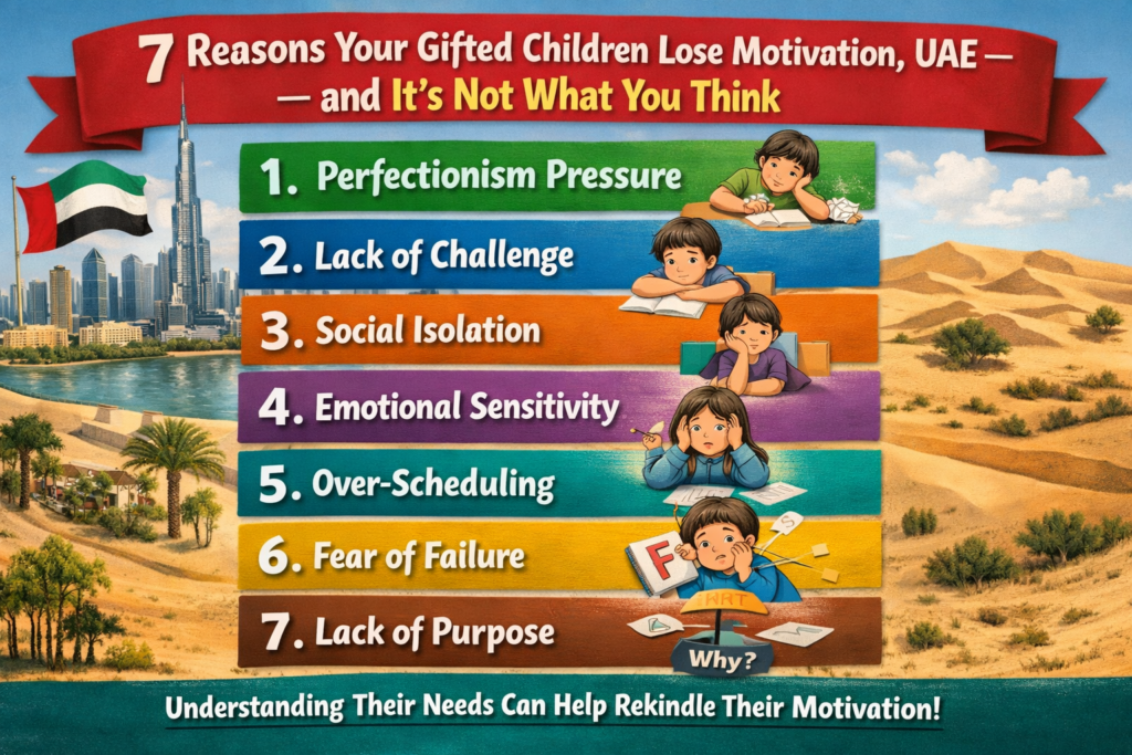 gifted children lose motivation, UAE